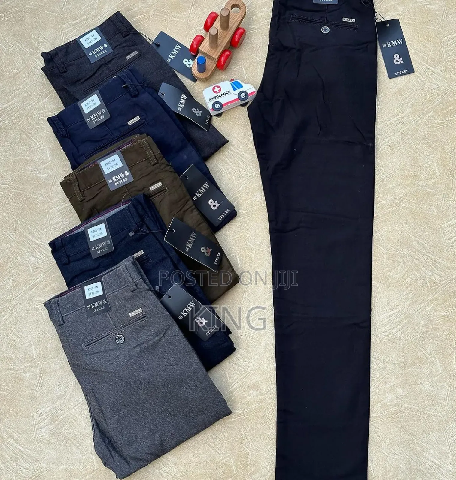 KMW and Styles Fit Kaki Trousers