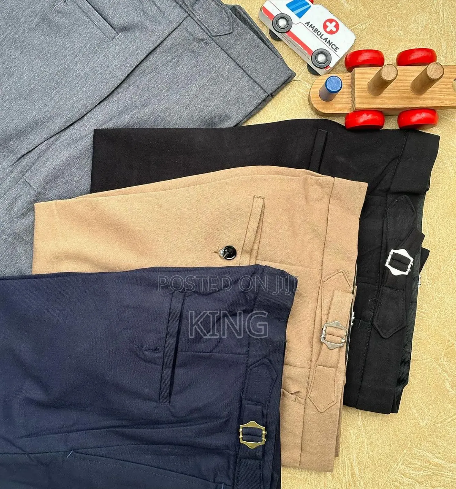 Classic Buckle Chino Trousers