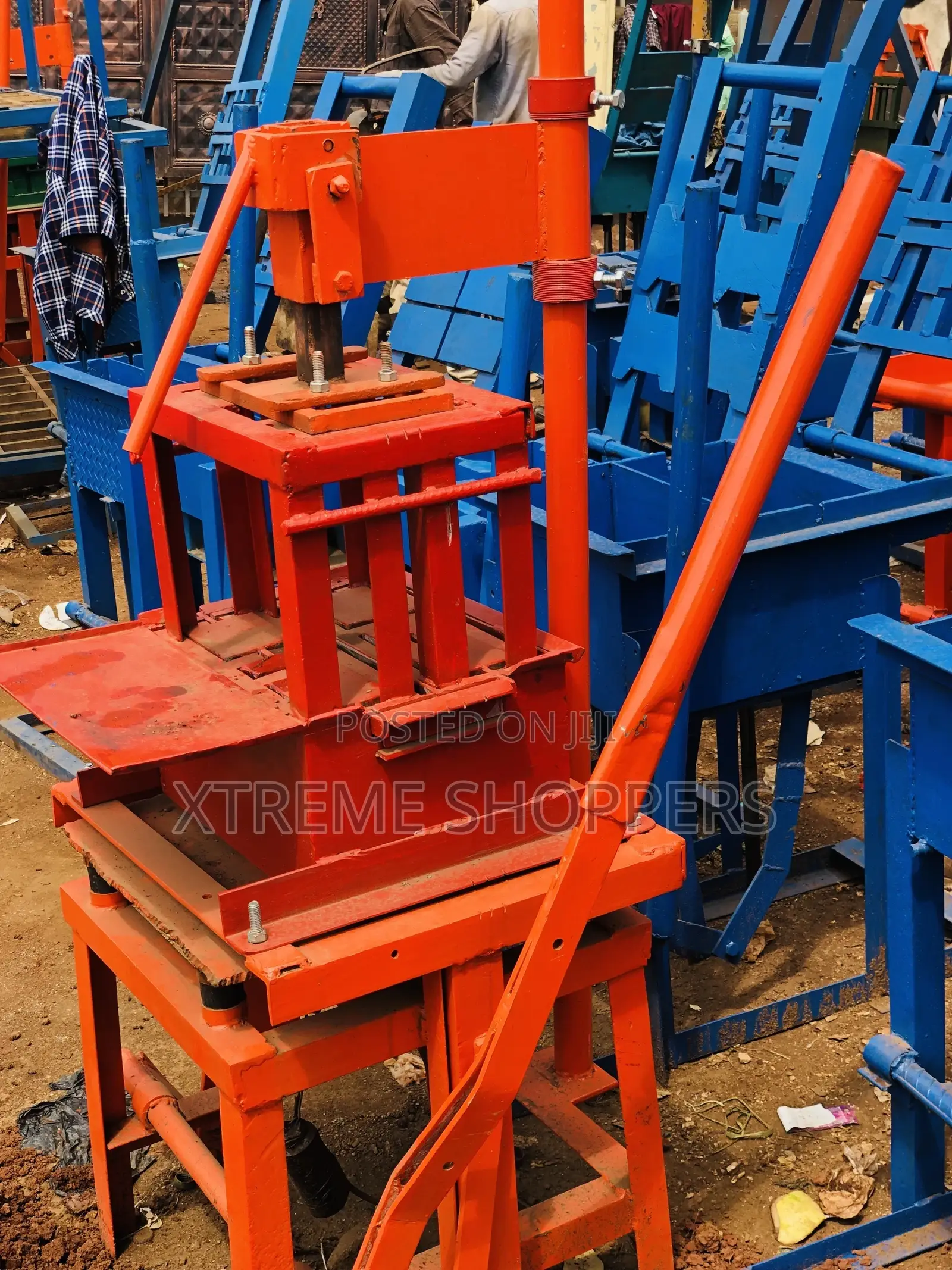 Orange Electric Block Machines 01