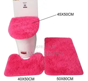 3 in 1 Simple Plain Toilet Bath Mats