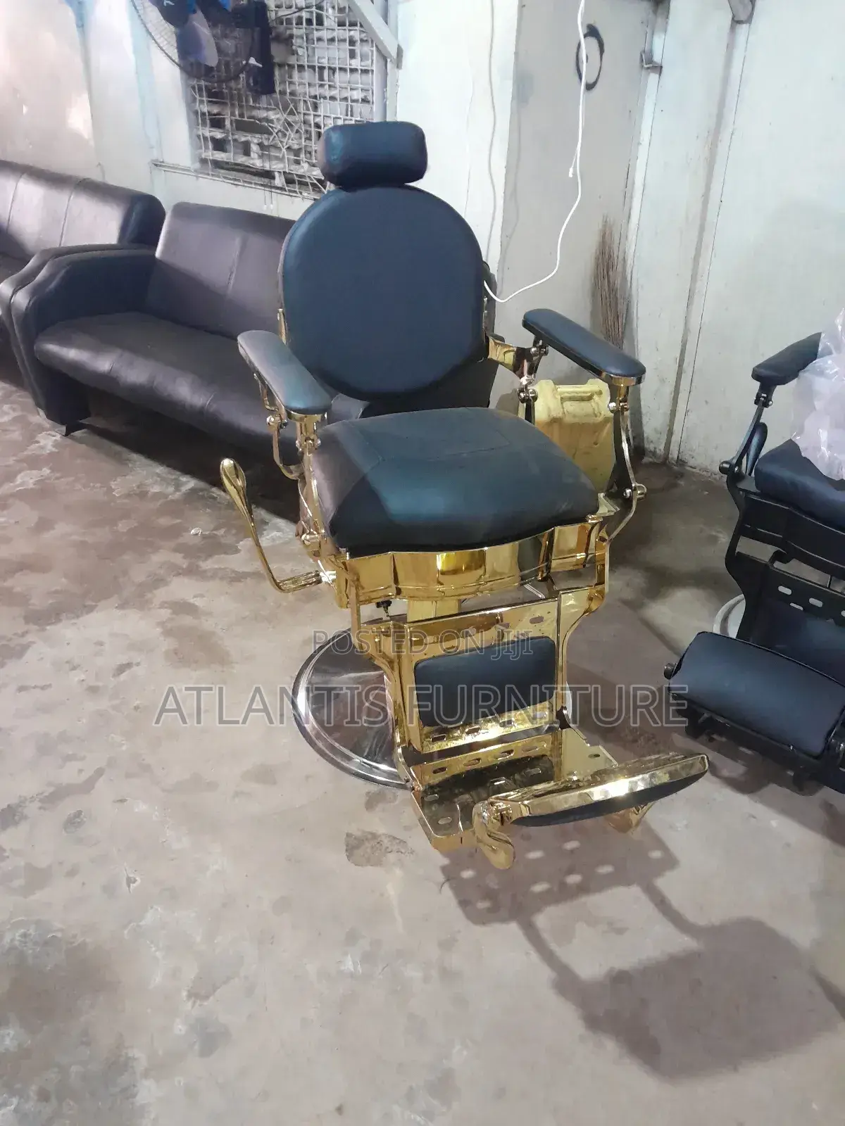 Golden Barber Chair