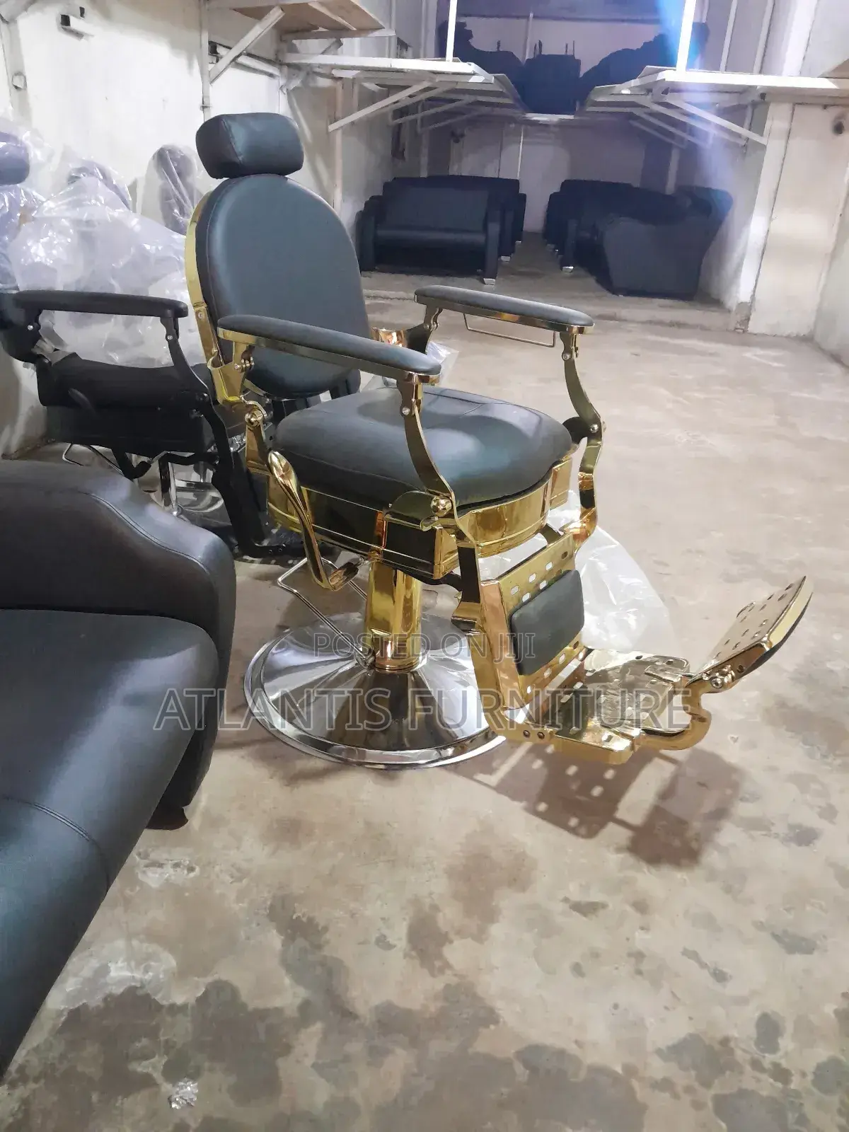 Golden Barber Chair