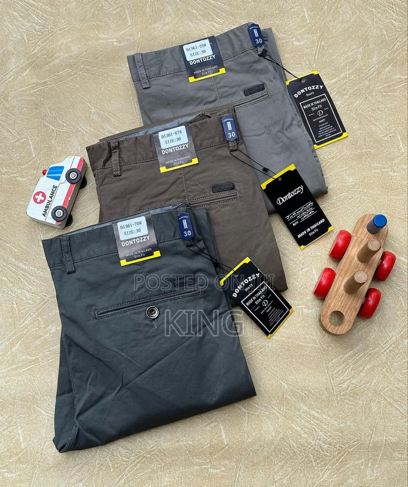 Shapen-Navy Kaki Trouser