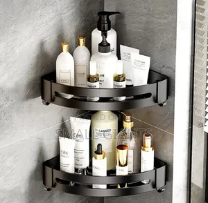 2pcs Triangular Kitchen/ Bathroom Corner Storage Shelf