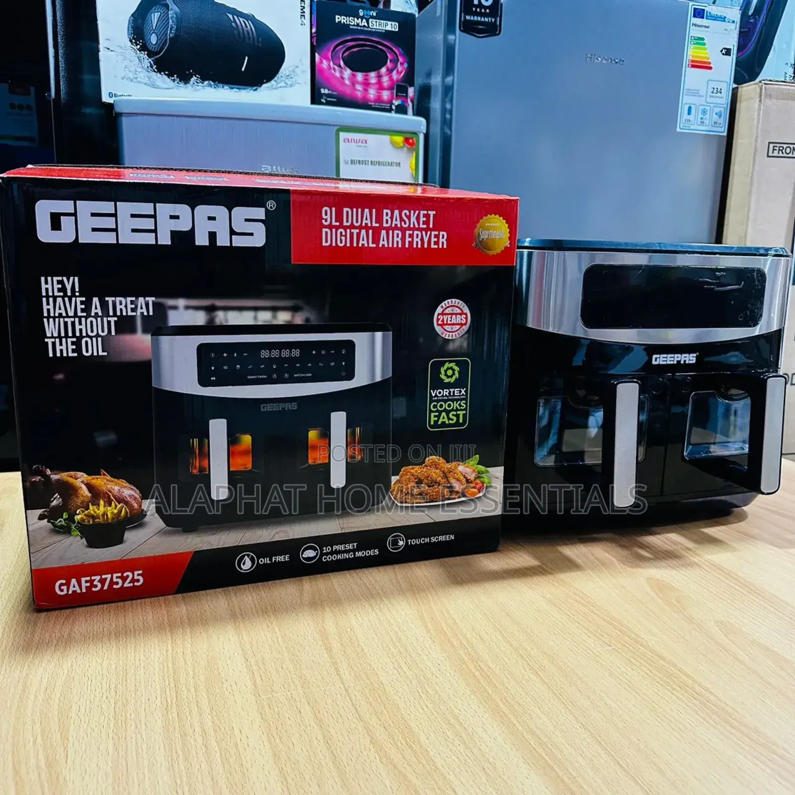 9 Litres Geepas Digital Air Fryer