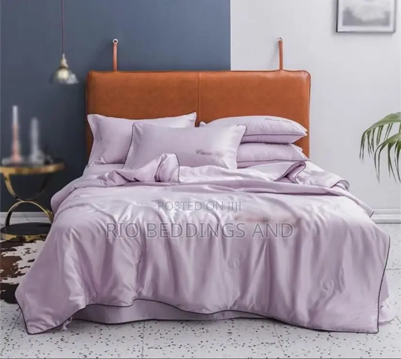 Silk Duvet Cover With 6pcs
