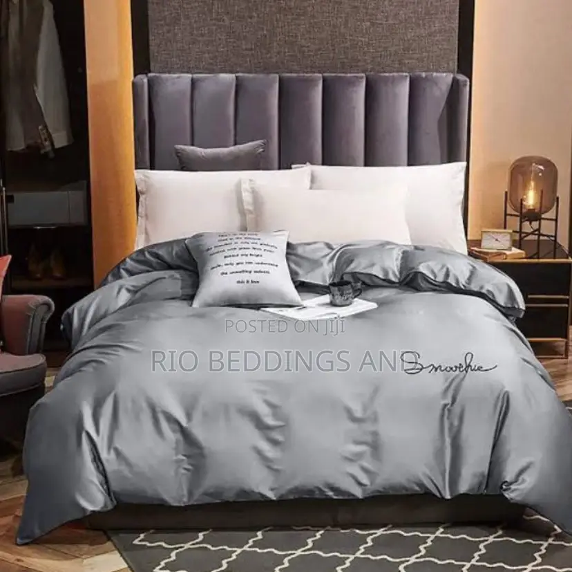 Silk Duvet Cover With 6pcs