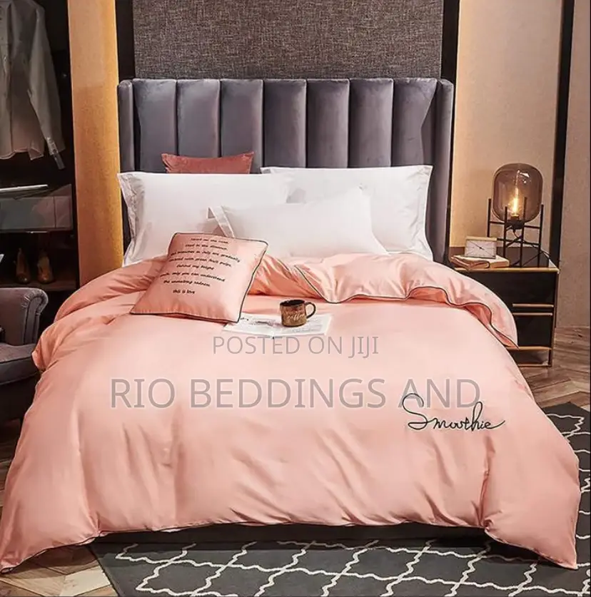Silk Duvet Cover With 6pcs
