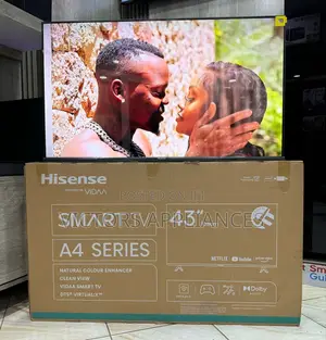New Model Hisense 43” Digital Smart Tv A4 Series