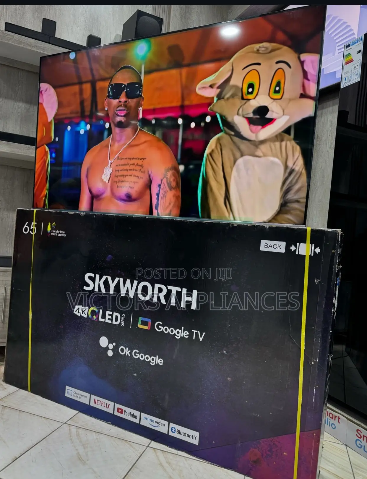SKYWORTH 65” QLED Smart Tv Powered by Android
