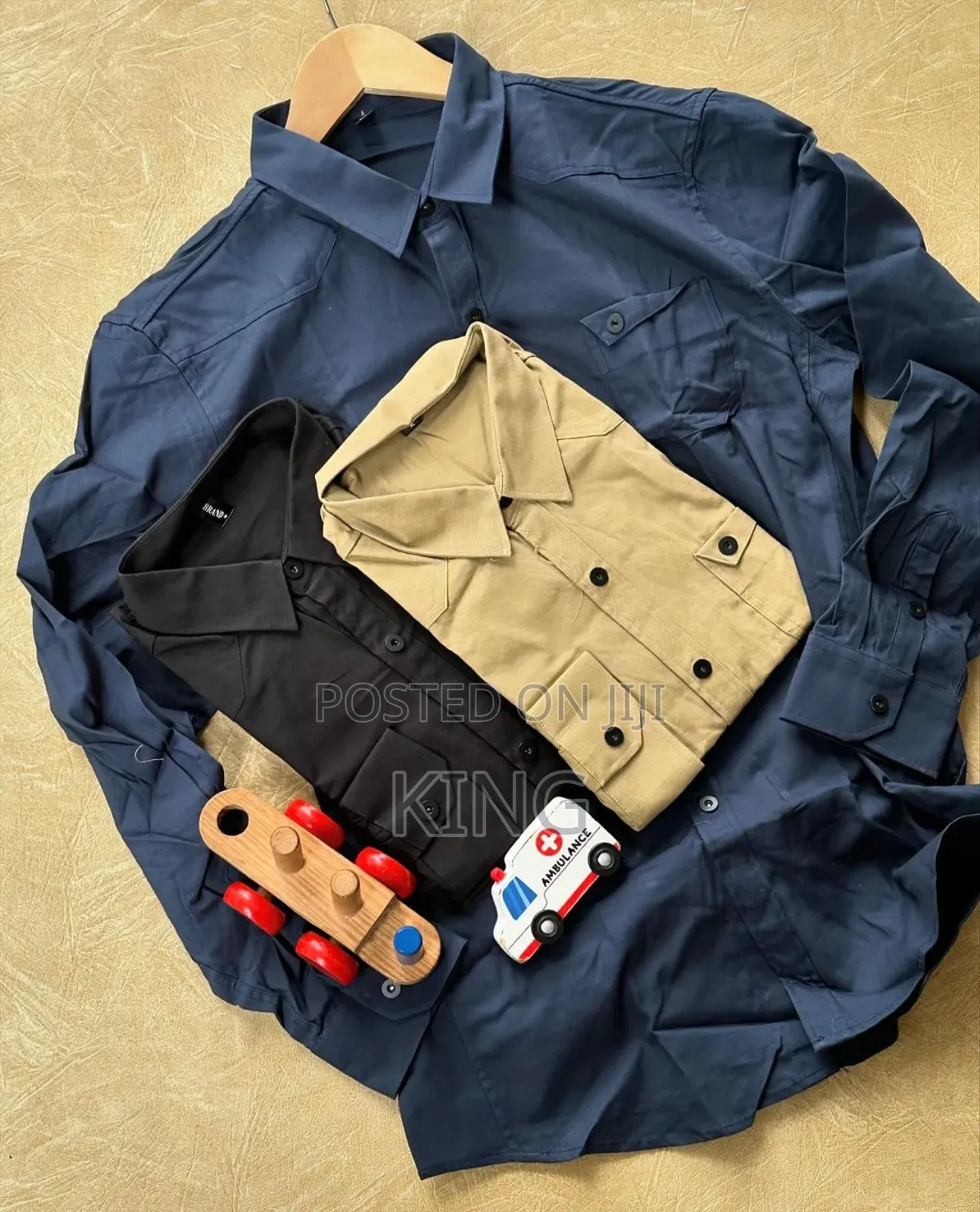 Double Pocket Long Sleeved Classic Shirt