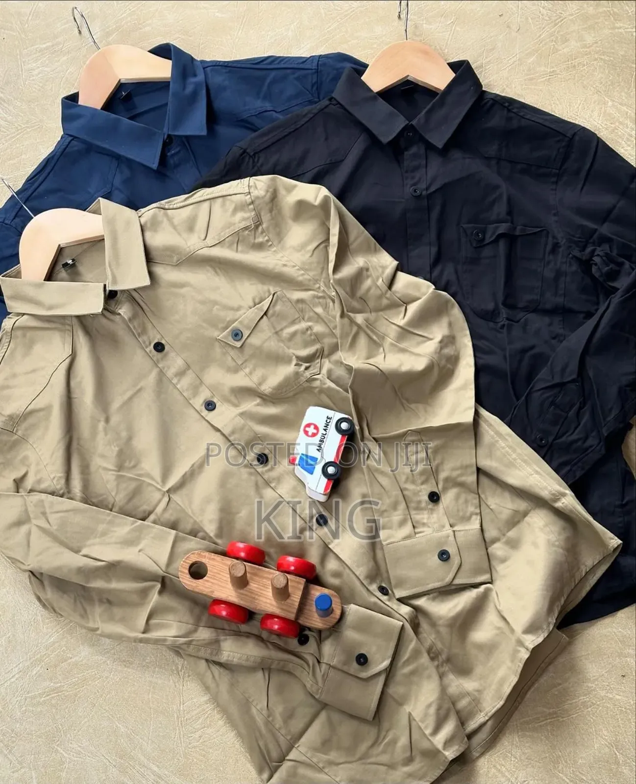 Double Pocket Long Sleeved Classic Shirt