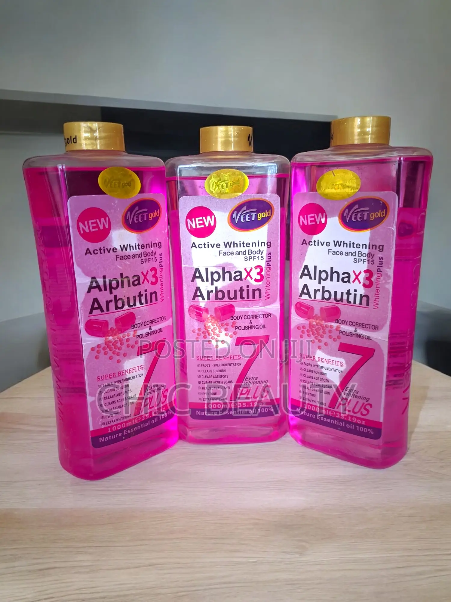 Veetgold Alphax3 Arbutin Body Oil 1000ml Original