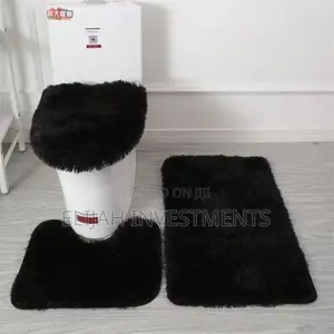 3pcs Modern Style Anti Slip Bathroom Mat Set