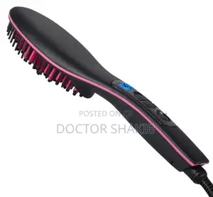New Plastic Simple Hair Straightener Brush