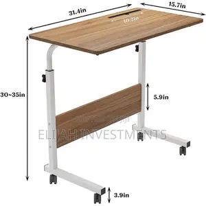 Adjustable Free Standing Laptop Table With Wheels