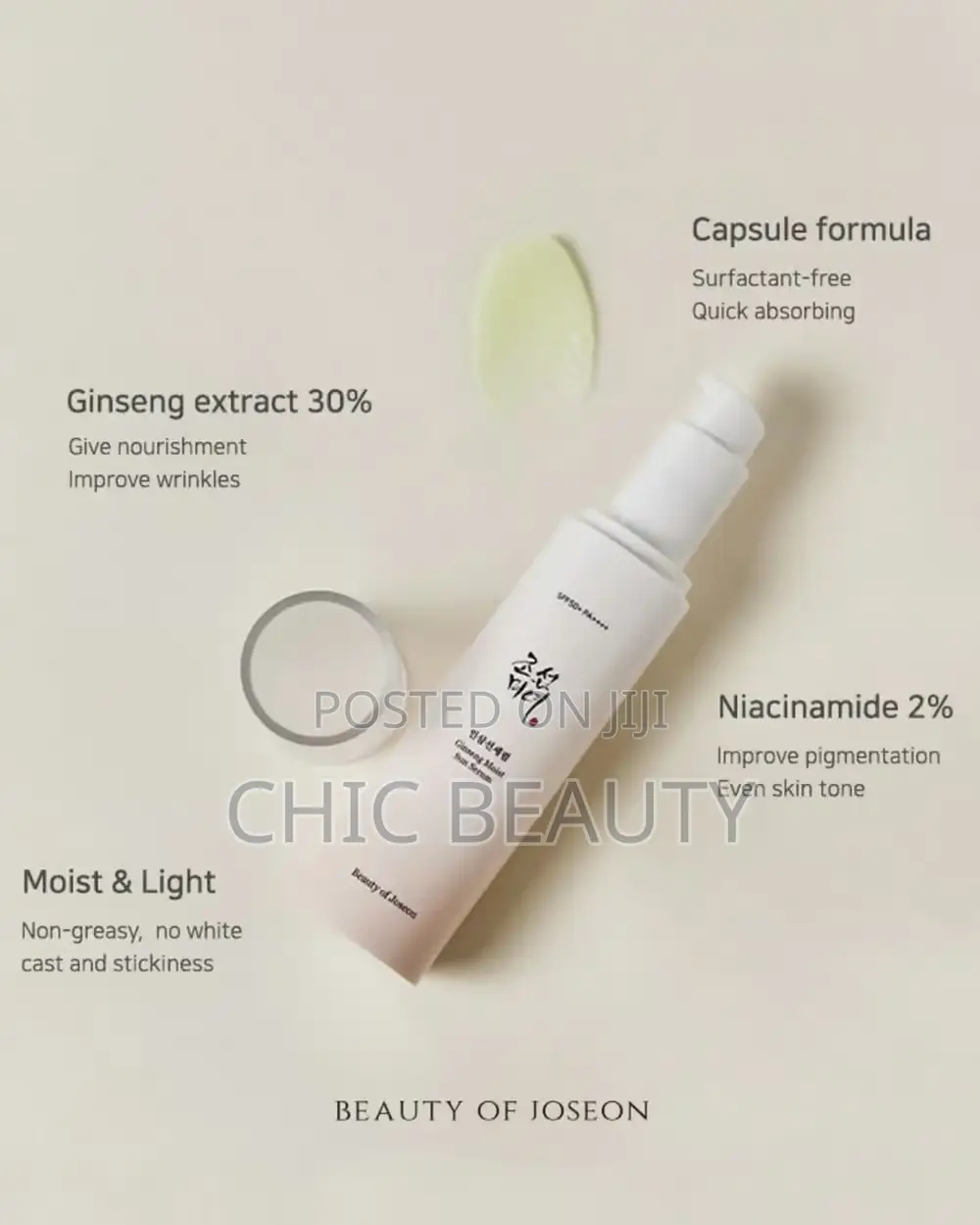 Beauty of Joseon - Ginseng Moist Sun Serum SPF50+ PA+ 50ml