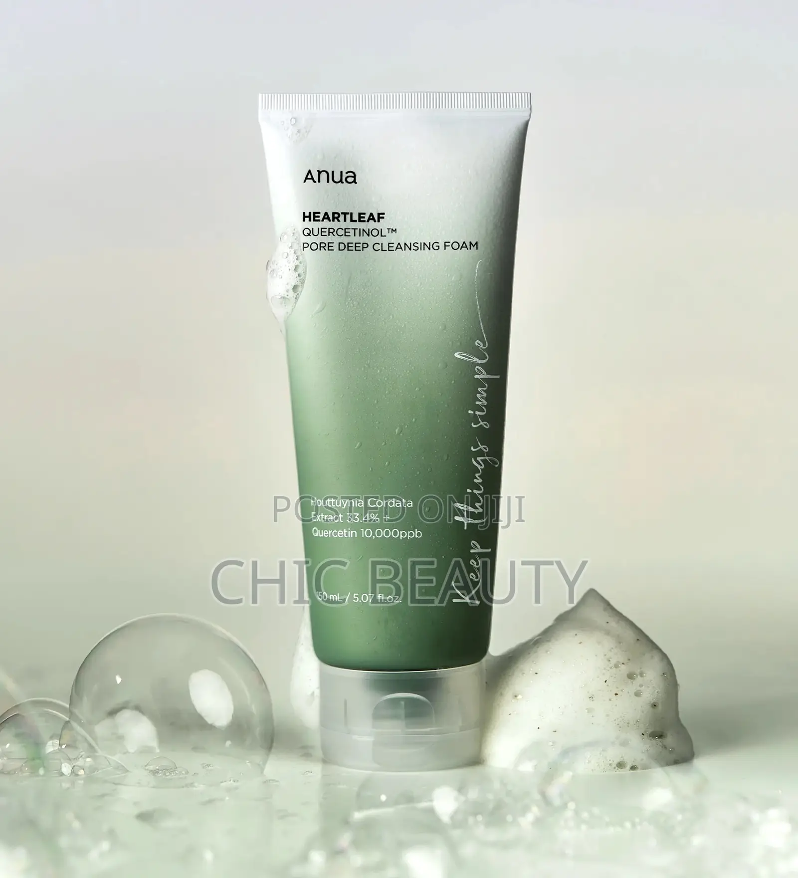 Anua - Heartleaf Quercetinol Pore Deep Cleansing Foam 150ml