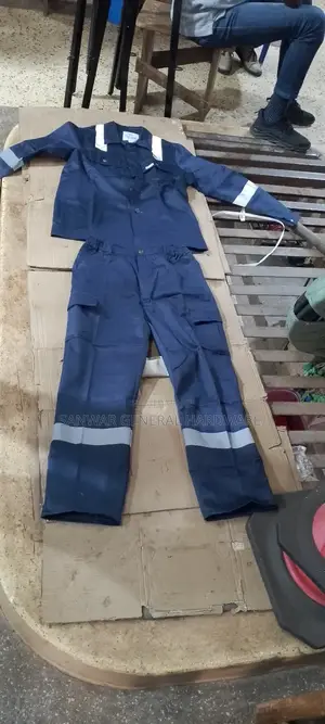 2piece Coveralls (Blue) With Reflectors.(Shirt And Trouser)