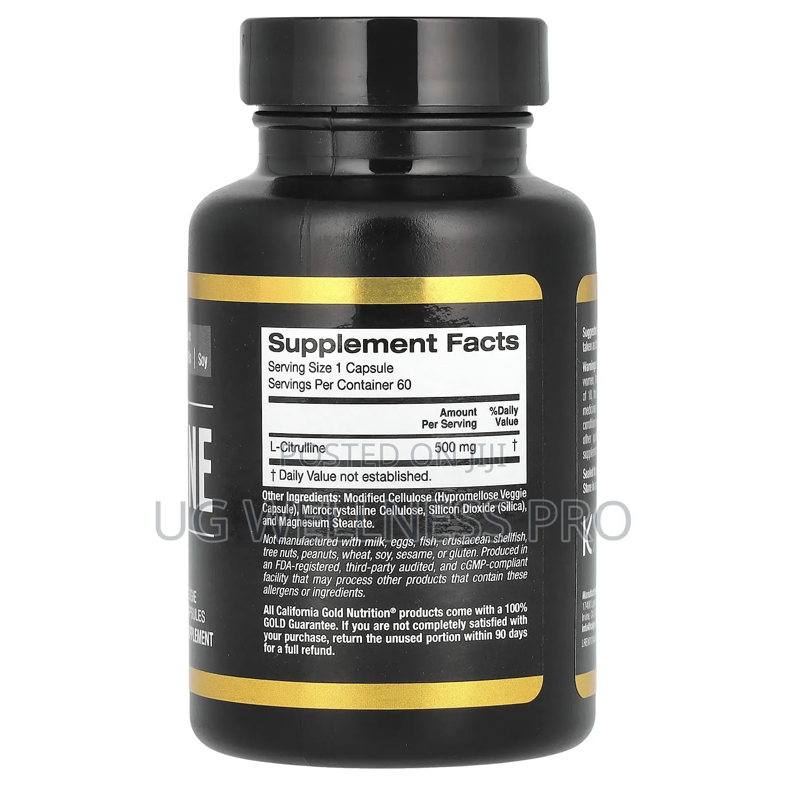 California Gold Nutrition L-Citrulline, 500 Mg 60 Veg Caps