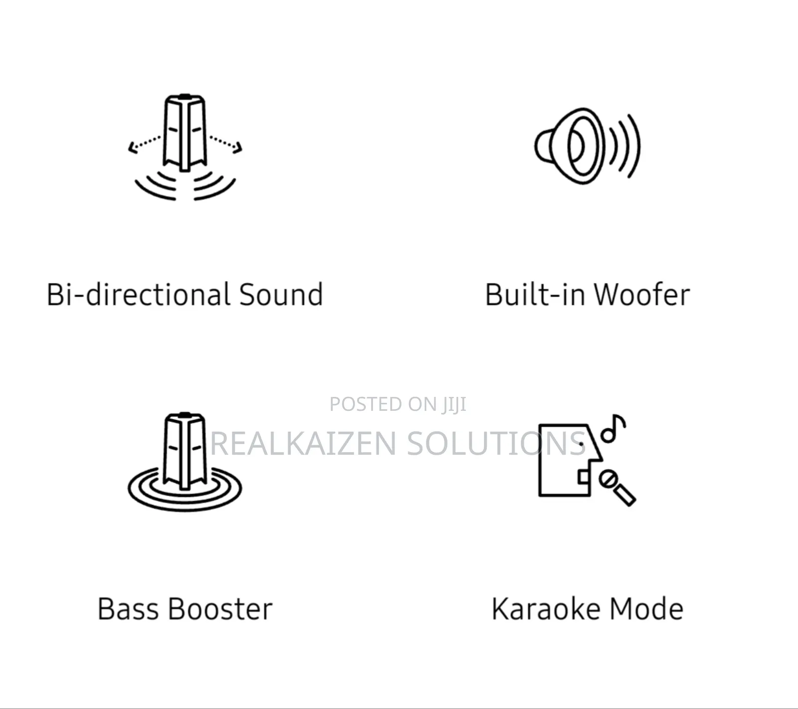 SAMSUNG Bidirectional High Power Sound Tower Speaker 1500W