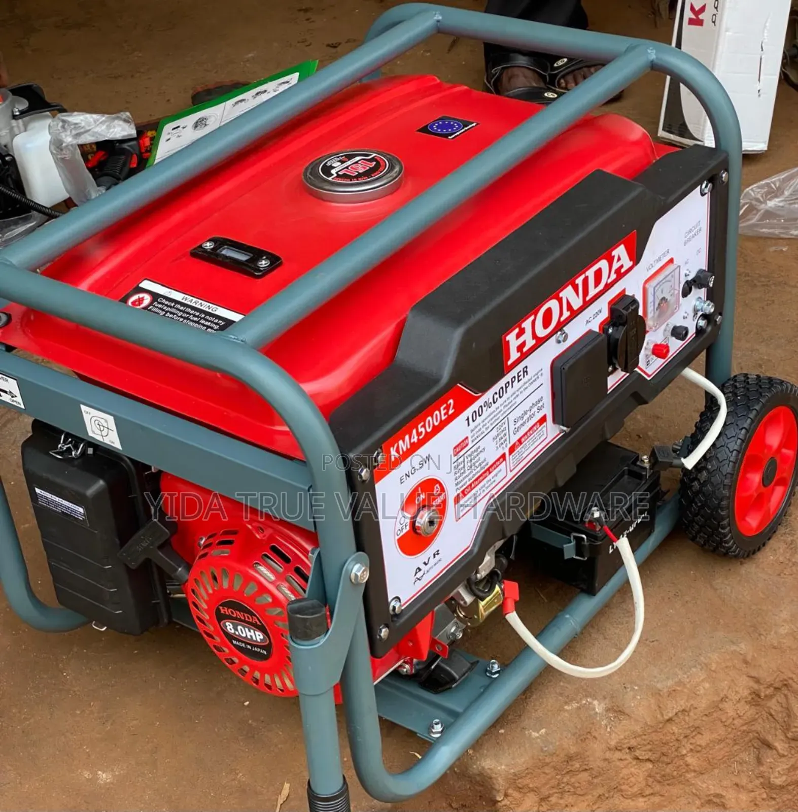 Honda Generator 4500E2 100% Copper