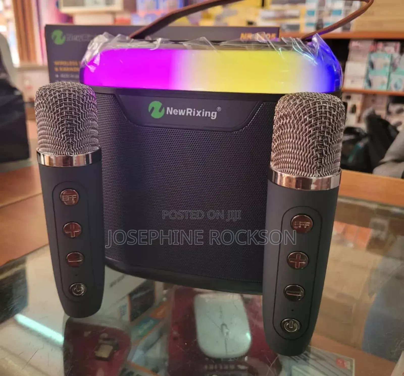 Wireless Speaker With Two Microphone