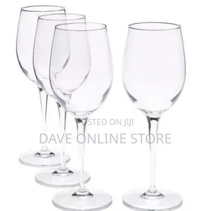 12 Pieces Set of Clear Wine Glasses