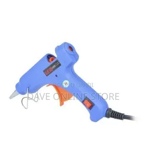Photo - Electric Heating Hot Melt Glue Gun and Three Gun Glues- Blue