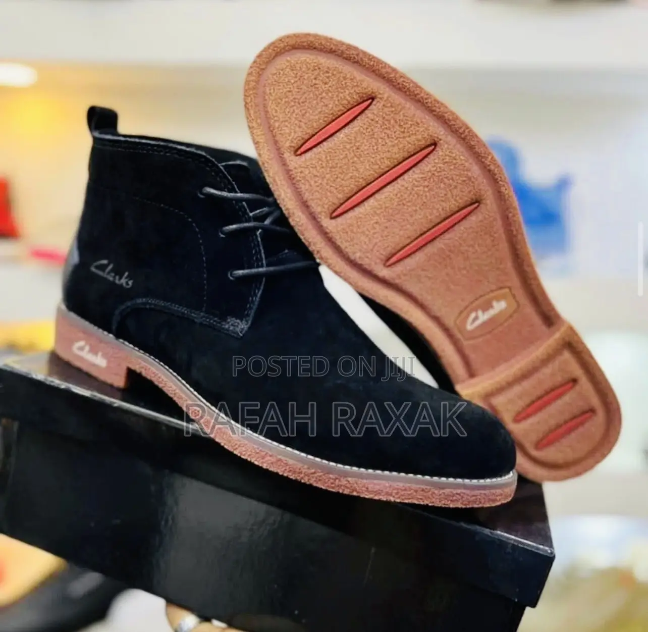Original Men’S Clarks Suede Casual Ankle Boots