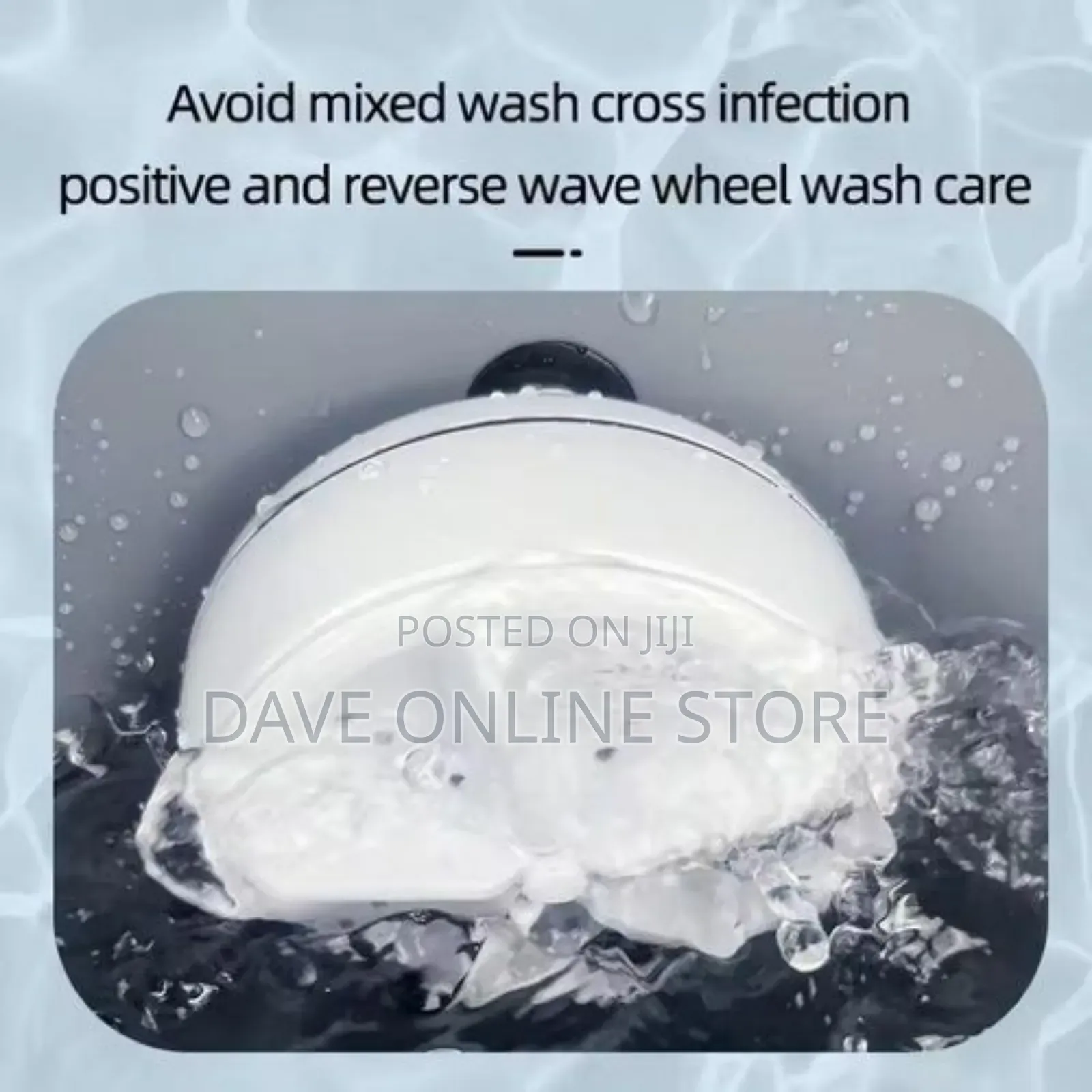 2in1 Portable Rotating Ultrasonic Turbine Washer-White
