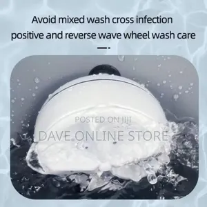 2in1 Portable Rotating Ultrasonic Turbine Washer-White