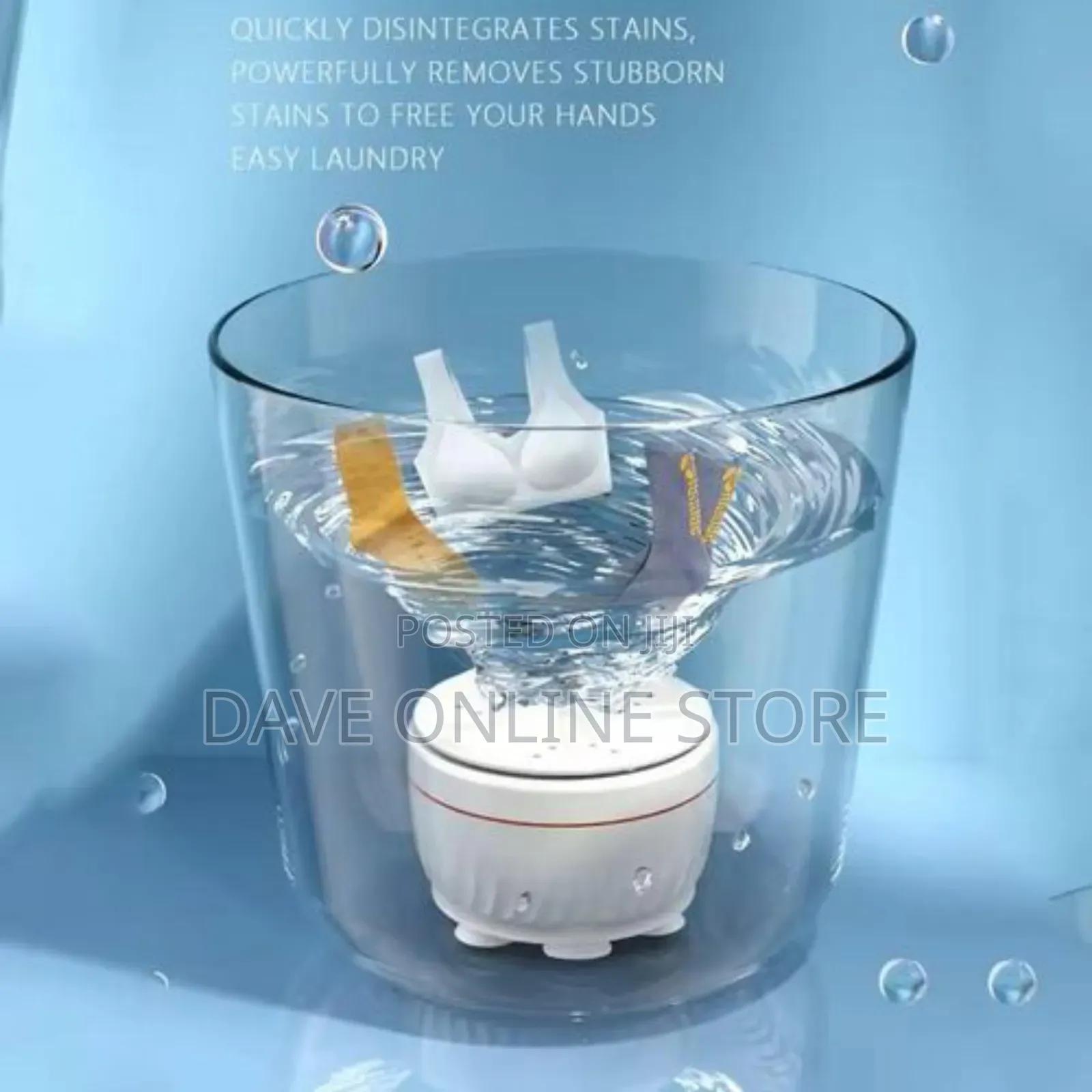2in1 Portable Rotating Ultrasonic Turbine Washer-White