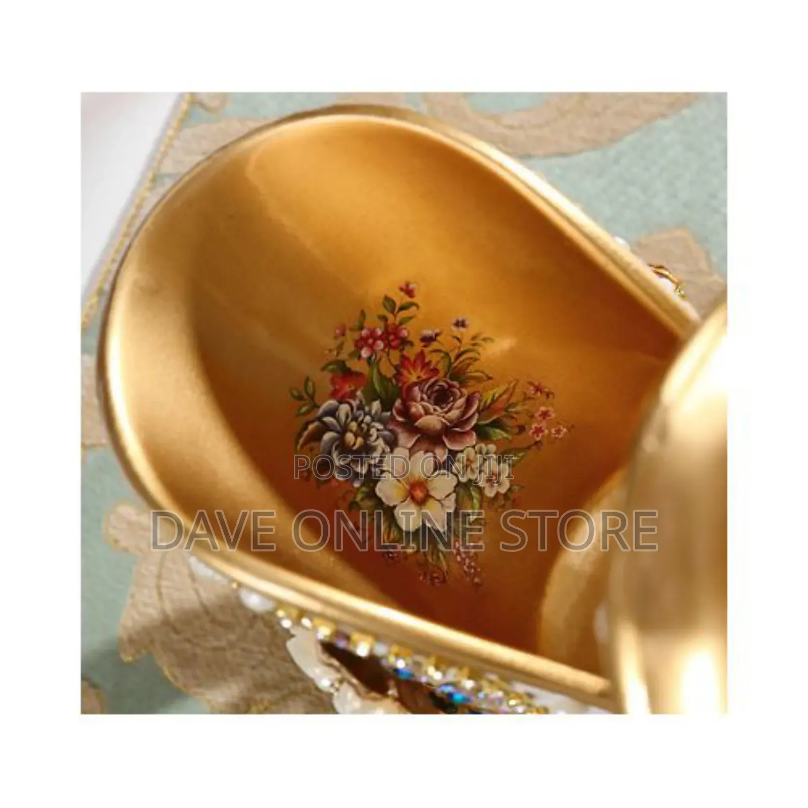 Wine Bottle Holder Floral Vintage Home Decor Glass Stand