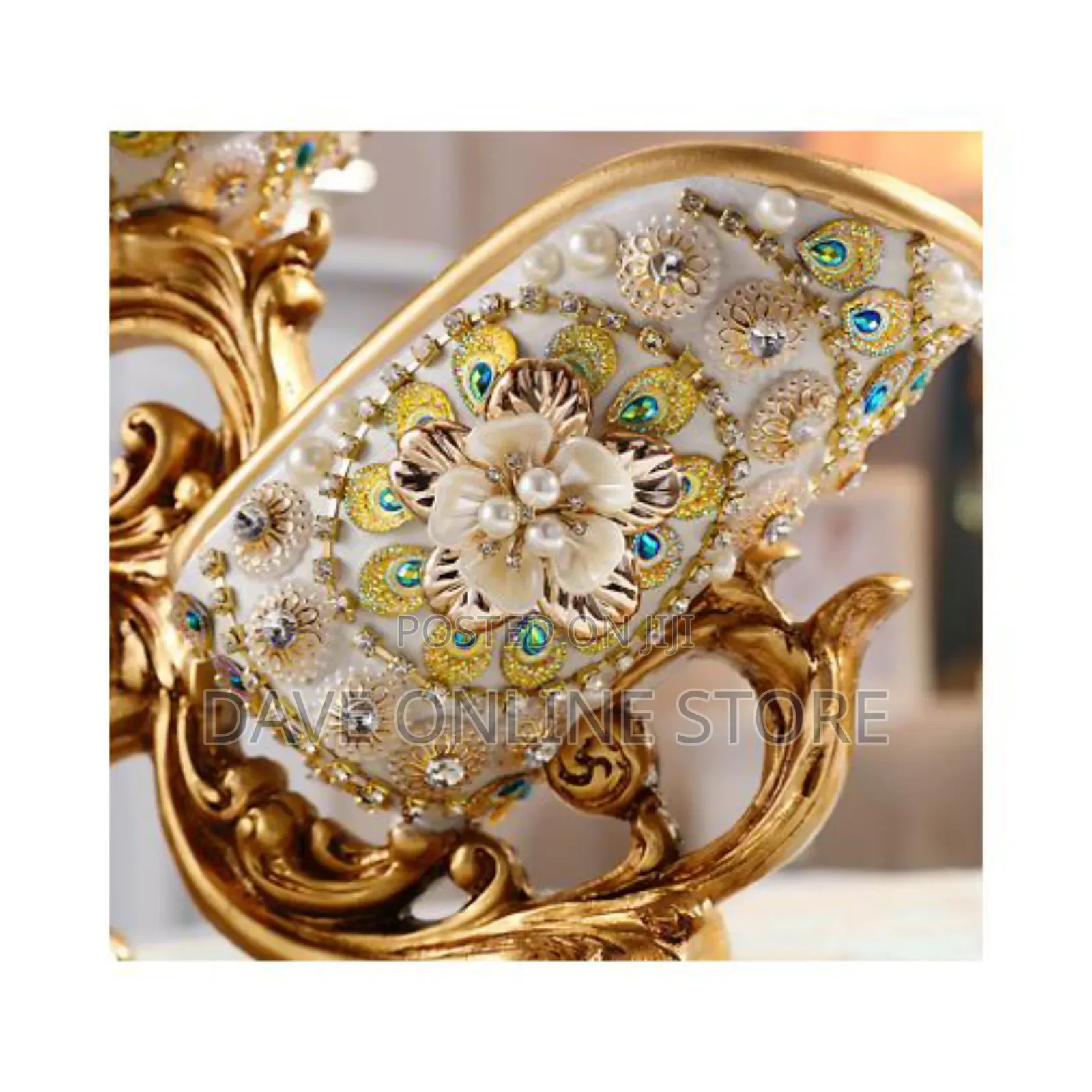 Wine Bottle Holder Floral Vintage Home Decor Glass Stand