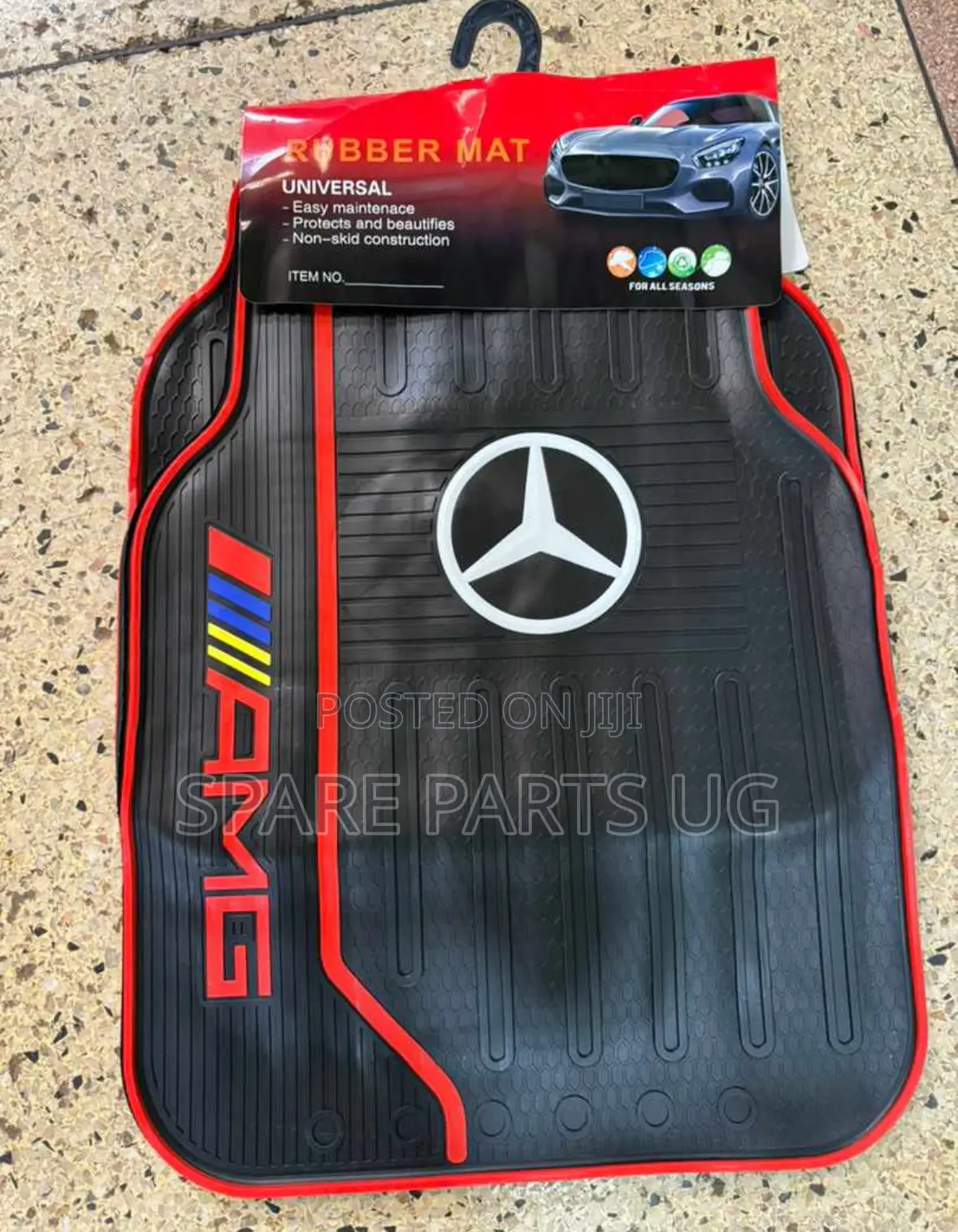 Mercedes Benz AMG Carpets With Red Stripe
