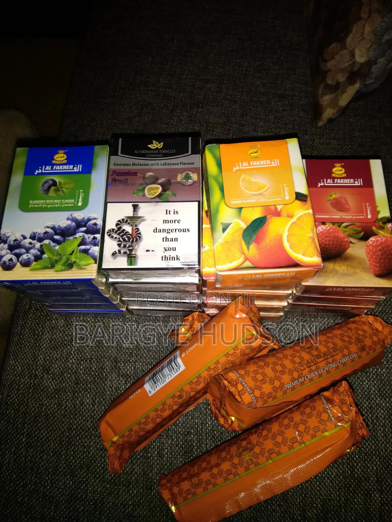 Shisha Flavours and Coals Available.
