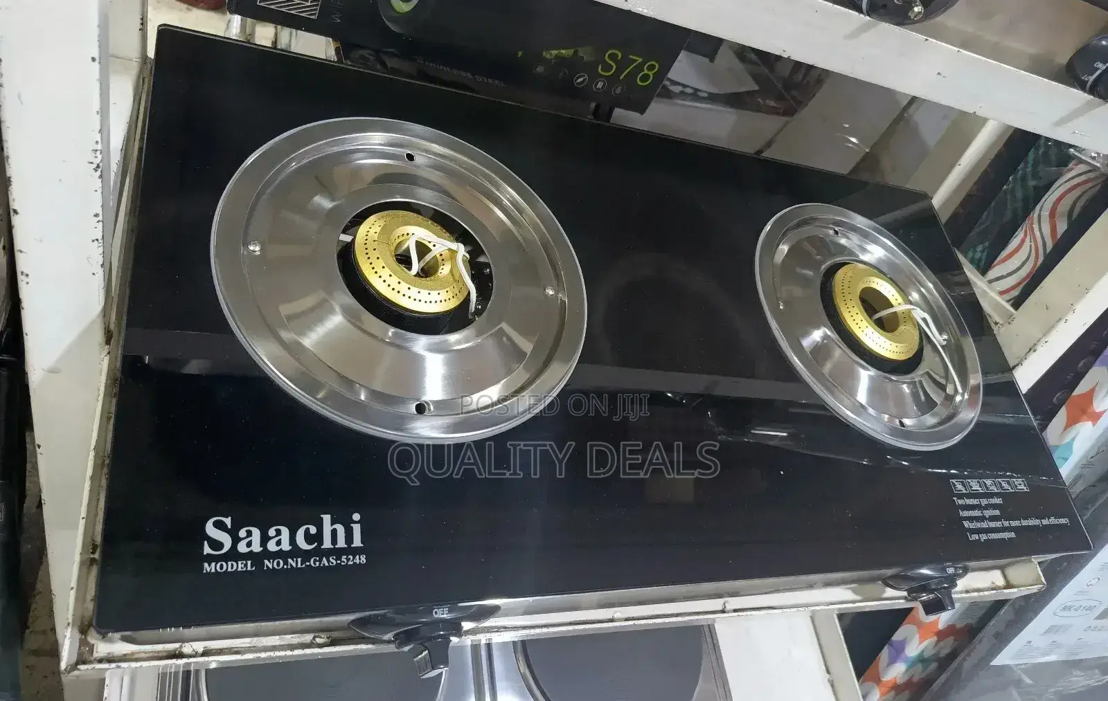 Saachi Double Burner Stove