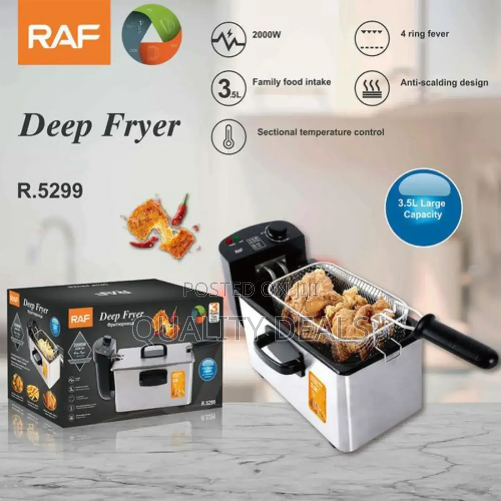 Raf 3.5L Electric Deep Fryer