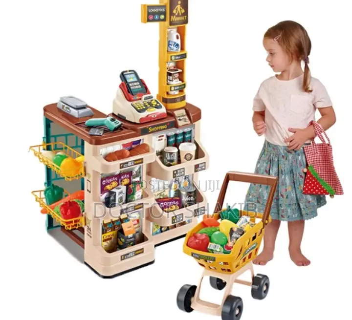 Girl Boy Pretend 47pc Play Toys Home Supermarket