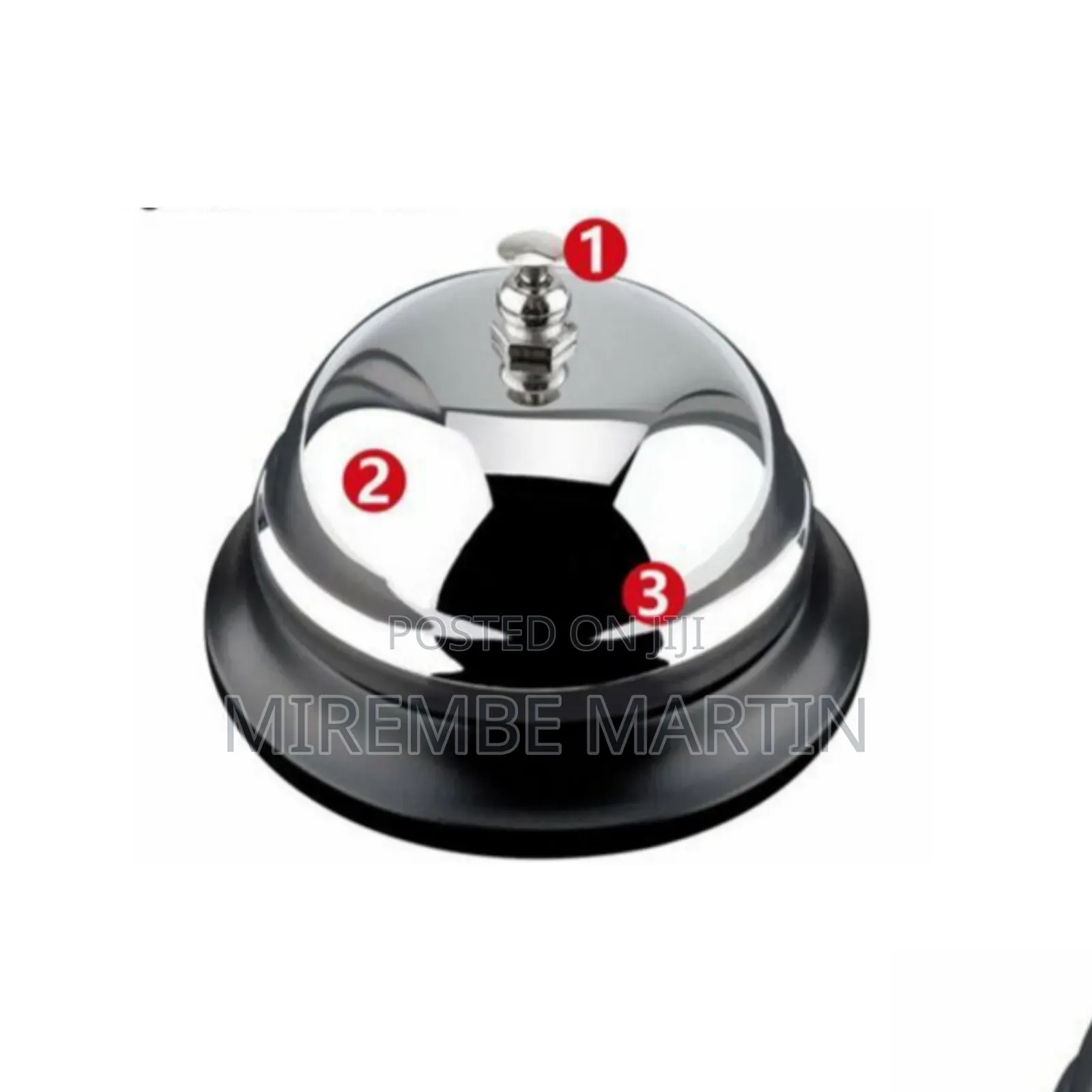 Stainless Steel Restaurant Service Bell.
