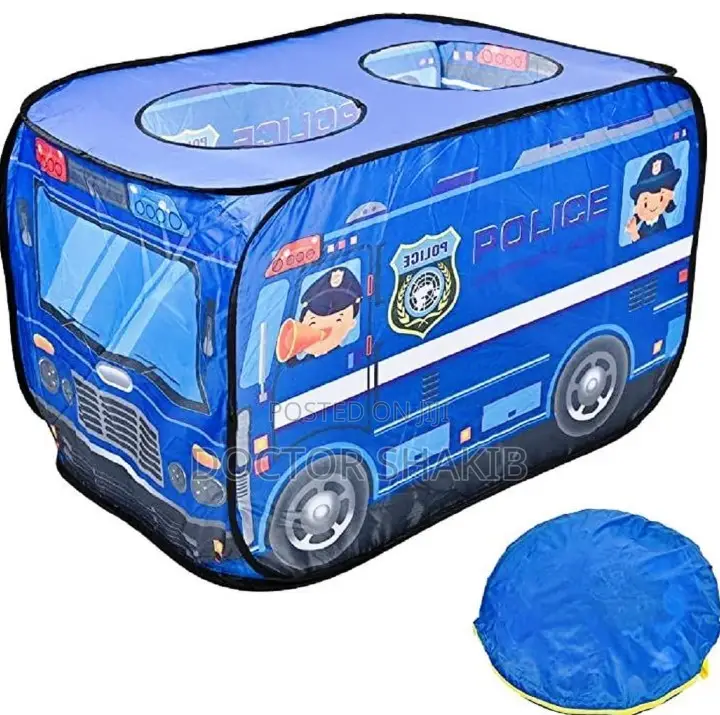 Affordable Police Bus Play Tent for Toddlers/ Kids