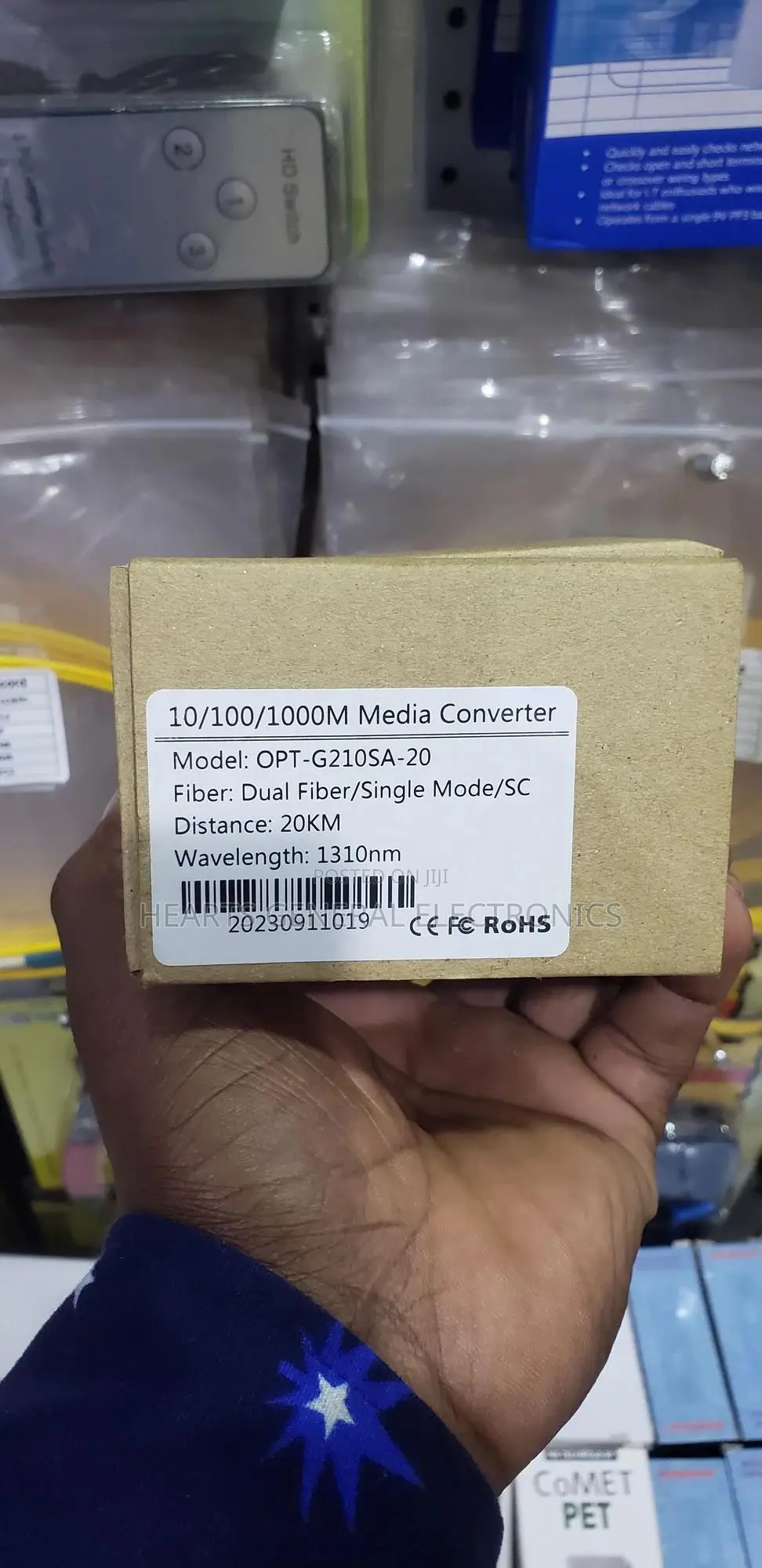 Fiber Media Converter (Dual Fiber/Single Mode/Sc)