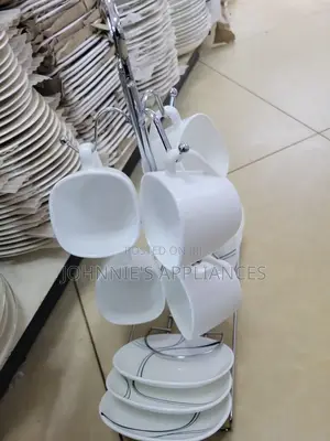 Cup And Saucer 2in1 Ceramic With Iys Stand