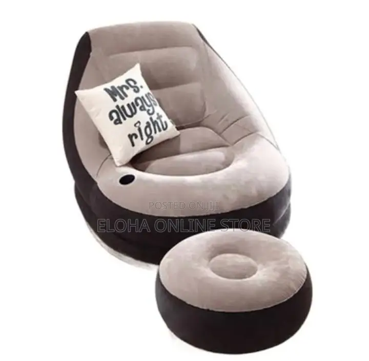 Inflatable Lounger Sofa With Footrest