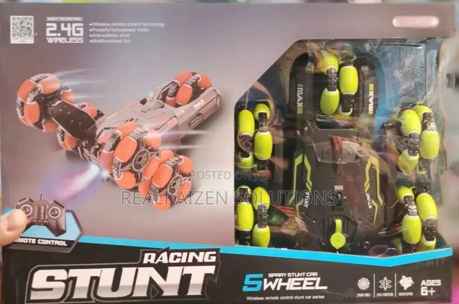 SYRCAR 5 Wheels RC Stunt Car With Lights and Water Spray