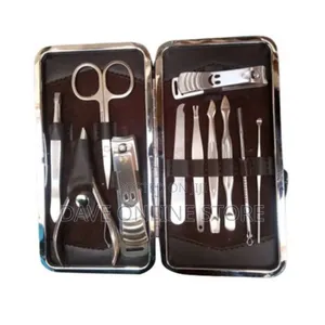 Multipurpose Manicure Pedicure Nails Tool Set - Silver