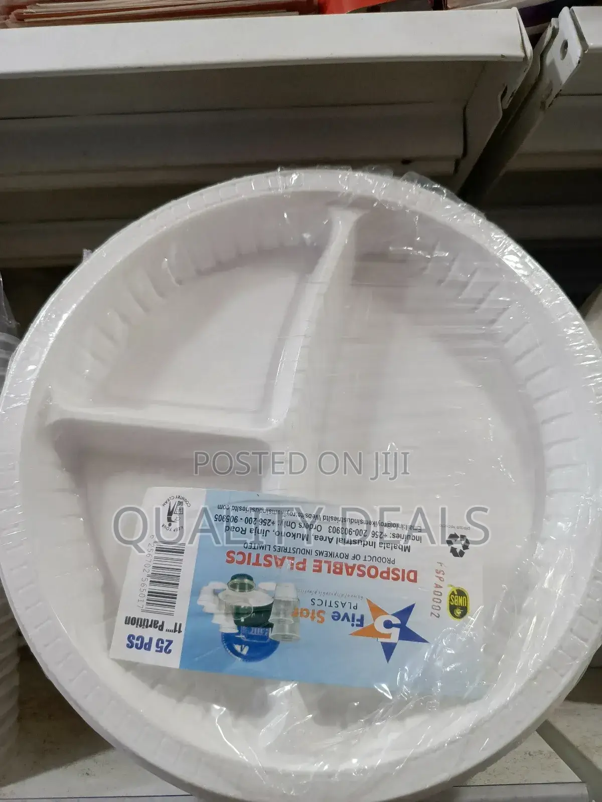 25pcs Pack Round Disposable Plates