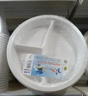 25pcs Pack Round Disposable Plates