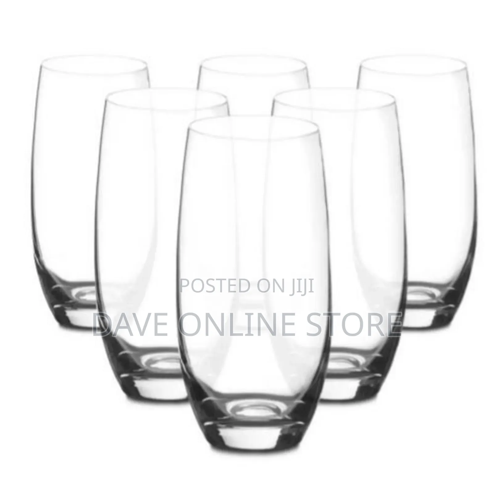 6 Pieces Drinking Glasses Set - Transparent